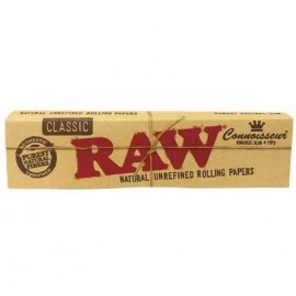 Raw Classic Connoisseur King Size Slim Papers + Tips Smokers